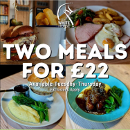 2 Meals for £22 at The White Horse