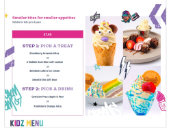 Kids Dessert and a Drink for just £7.45 at Creams Café Walsall 