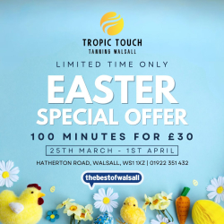100 minutes for just £30 at Tropic Touch Tanning Salon Walsall