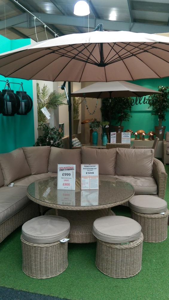 Garden furniture sale now on at Newbank Garden Centre