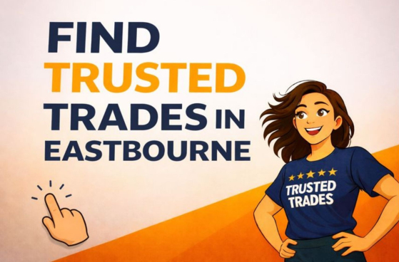 Home improvements banner promoting thebestof trades directory with trusted local builders, electricians, plumbers, roofers, heating and window services