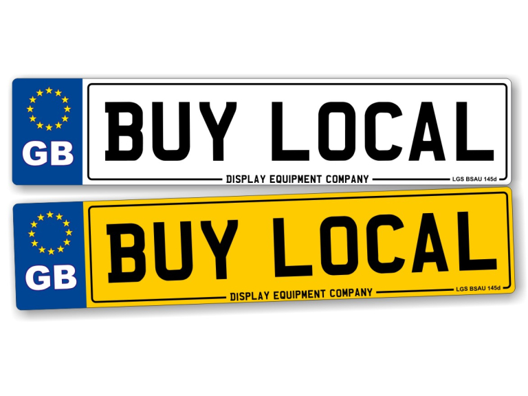 Cheap registration plates made in Bolton by Display Equipment Company