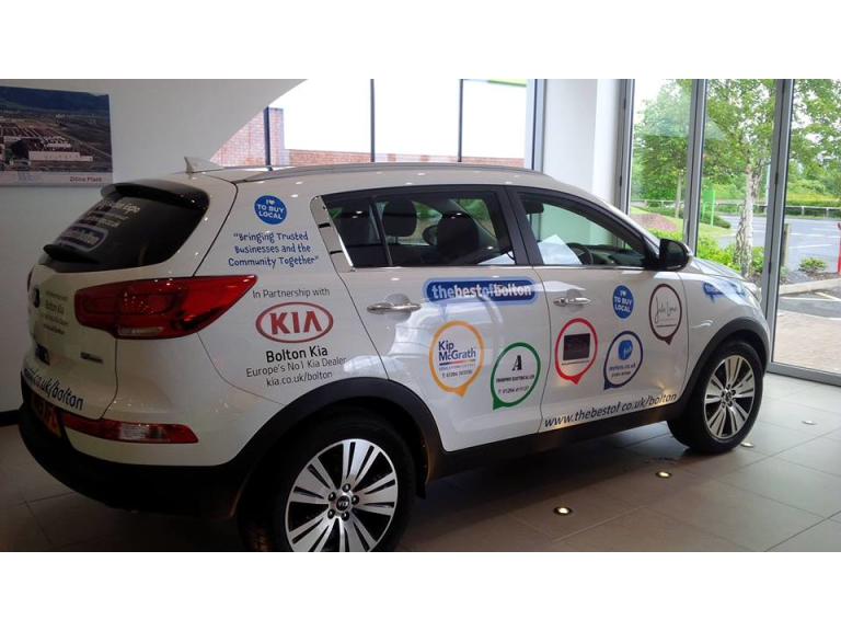 Bolton Kia celebrate Best of Bolton partnership with new Kia Sportage