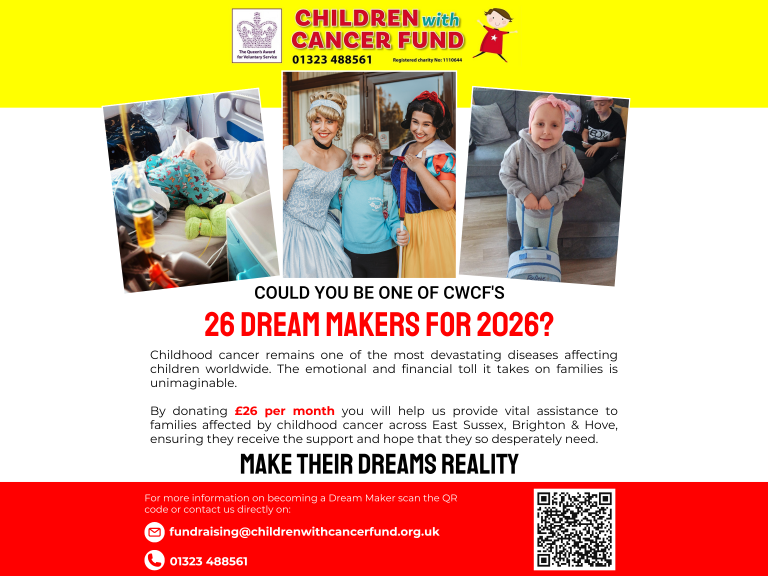 Become a Dream Maker and Support Children with Cancer Fund