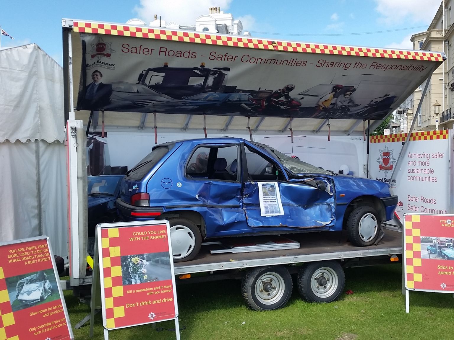 Eastbourne's 999 Display calling you to the Western Lawns