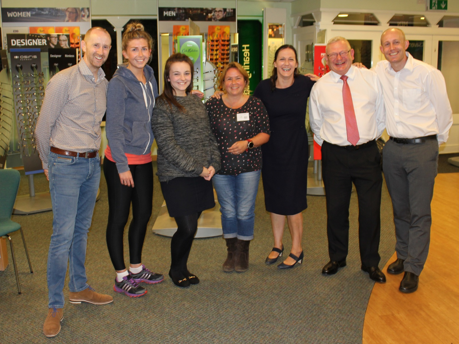 TOP QUALIFICATIONS FOR SIX LOCAL SPECSAVERS OPTICIANS STAFF