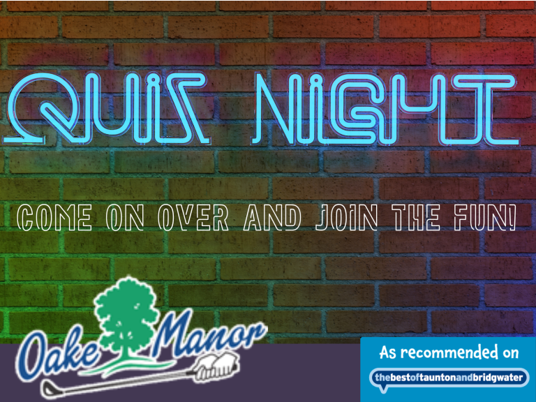 Get Your Thinking Caps On – Quiz Nights are Back at Oake Manor!