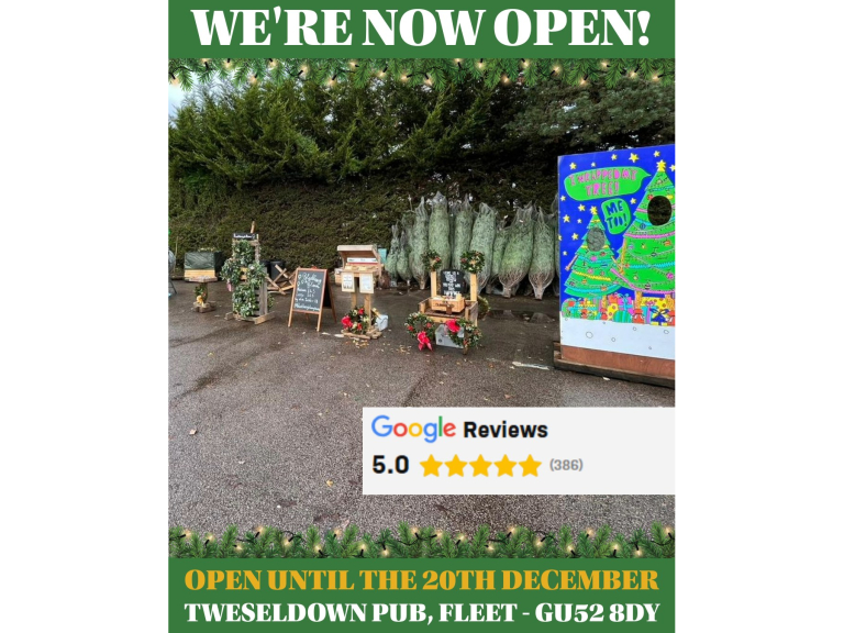 Tweseldown Pub Selling Christmas Trees in Fleet marks 15 years
