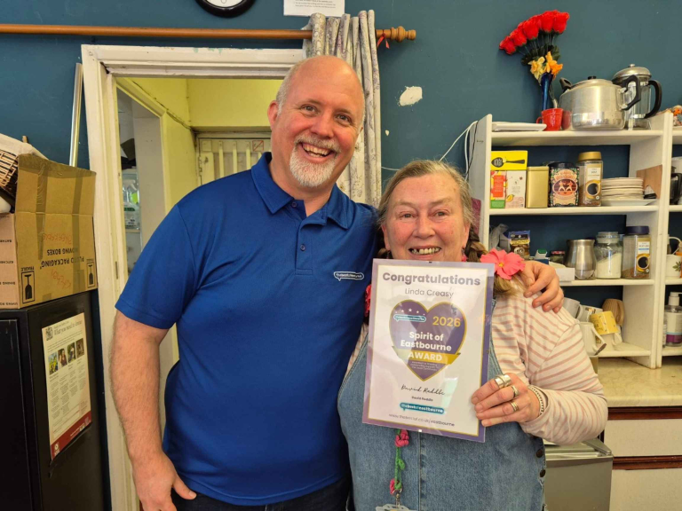 Community Champion Linda Honoured with Spirit of Eastbourne Award
