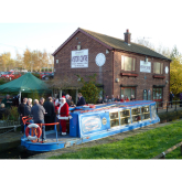 Santa visits the Chesterfield Canal