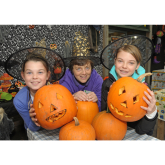 Halloween pumpkin  carving at Monkton Elm