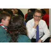 Mark Pawsey MP teaches Rugby Scouts about Parliament