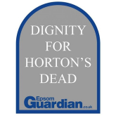 Dignity for the dead campaign at Horton Cemetery Epsom