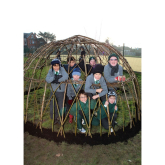 Local pupils create their own willow village in Epsom