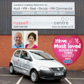 Congratulations to Russell Automotive Centre - Winner of Barnet's 14 Days of Love Campaign 2013