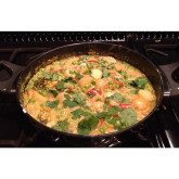 A Lowestoft, Low Calorie Curry - Pea, Broccoli and New Potato Curry