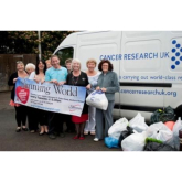 Baggy clothes – Stoneleigh slimming group donate theirs to Cancer Charity