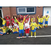 Alfreton Town Juniors help Codnor Boys Celebrate New Clubhouse