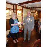 Cheque presentation to RABI by Lutterworth Rotary 1st July 2013