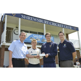 Shrewsbury based caravan dealership continues support for local cricket