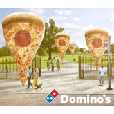 You can now order Dominos Pizza from pop up stands outdoors