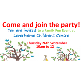 Free Family Fun Day at Leverhulme Children's Centre, Bolton. 