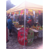 Apple Day on a crisp October morning in Hitchin
