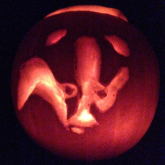 Badger Halloween Pumpkin Stencil