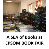 It’s a sea of books at Epsom Book Fair #epsombookfair