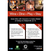 Great Nights Out in Walsall - Wine, Dine, Play & Stay