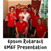Epsom Rotaract working hard for EMEF – raise over £2000 @epsom_rotaract  @epsom_sthelier