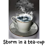 Storm in a tea cup? How long do you let it brew? #teatime #cuppatea 