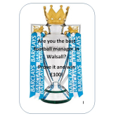 Do you think you are Walsall's best football manager? You could win £100!