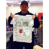 Johnny Vegas signed T-shirt could be yours for #rednoseday @teamepsonewell #rednoseday