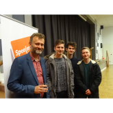 Hugh Dennis inspires next generation voters at Blenheim High School @BlenheimEpsom @speakrs4schools