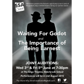 Joint Auditions Wed 3rd & Fri 5th June for Waiting for Godot & The Importance of being Earnest.