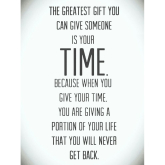 Give the gift of time