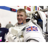 Tim Peake talks about Kettering from space.