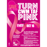 Giving to Pink Community Fundraiser aim to turn Merthyr and RCT pink for the day!