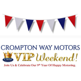 Join Crompton Way Motors for their VIP Weekend!