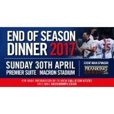 Join Bolton Wanderers Football Club for their End of Season Dinner 2017