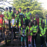 9th North Watford Cubs help clean up Woodside Playing Fields