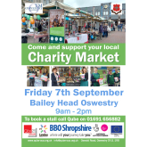 Join us at the Autumn Oswestry Charity Market!