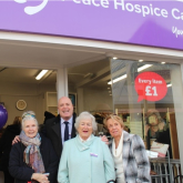 Gill Hollander OBE Re-opens Charity Shop