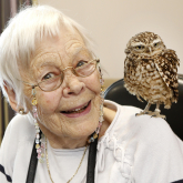 Walks with Hawks join Cheltenham care home residents for a ‘twitching’ good time  