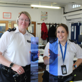 COMMUNITY POLICE INSPIRED BY GLASS ART PROJECT