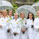 The Calendar Girls plant a legacy of sunflowers at  Birmingham’s Winterbourne House & Gardens
