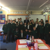 ANDREW MITCHELL JOINS PUPILS AT PENNS SCHOOL FOR  PARLIAMENTARY EXAMINATION