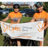 Sutton Coldfields Cyclist hit road to Land's End to thank St Giles Hospice for supporting loved ones