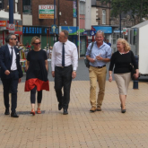 Task Force makes fact-finding tour to see the challenges and opportunities facing town centres 